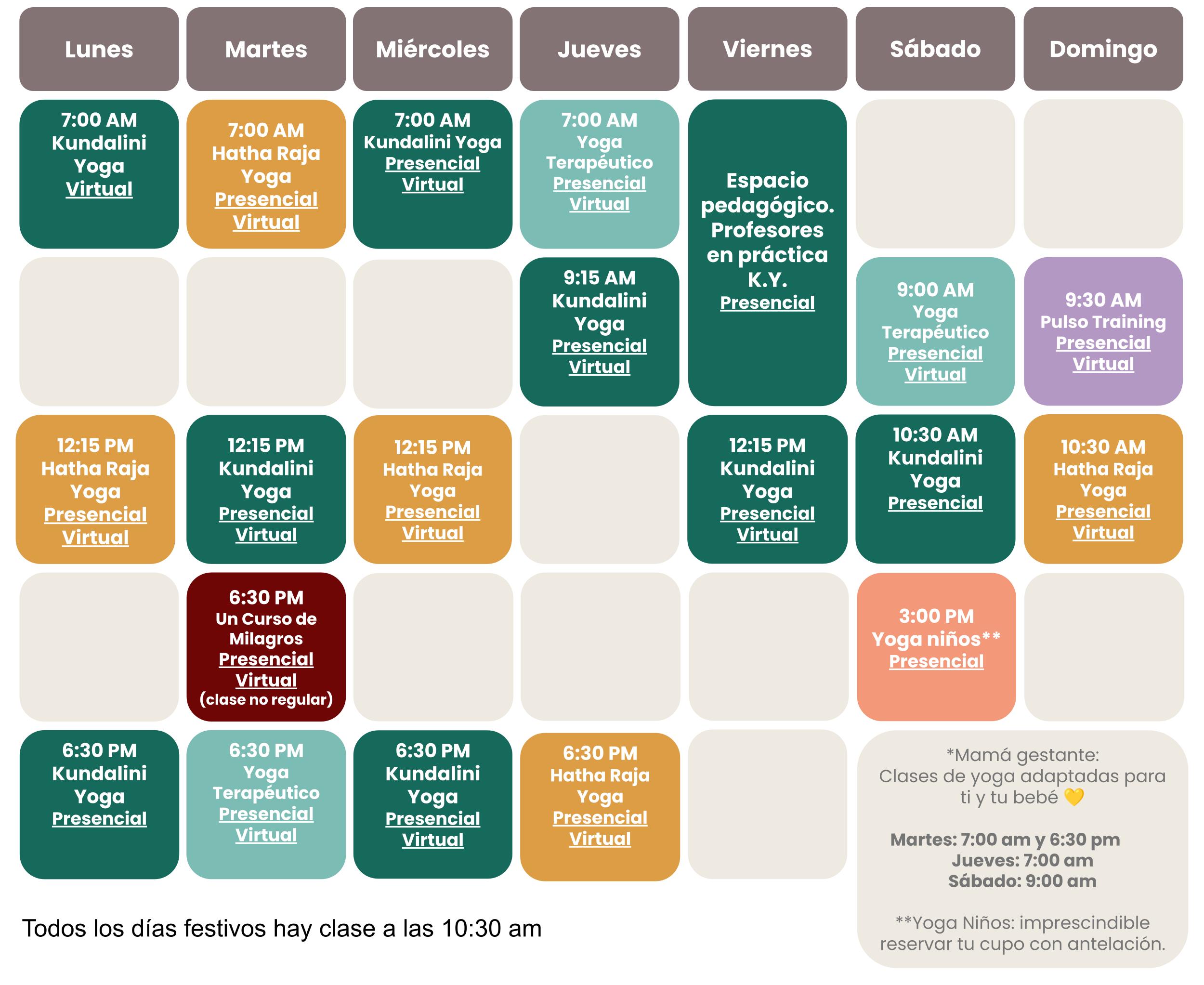 HORARIO web